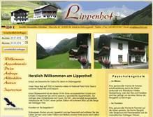 Tablet Screenshot of lippenhof.com